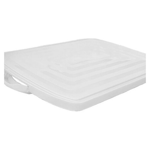Panera Transportador Rectangular Cupcake Exhibidor Pastel (Blanco)