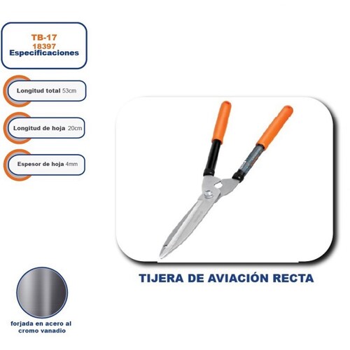 Tijeras  Podar cortar Ligera 17' Tubular Jardineria Truper 