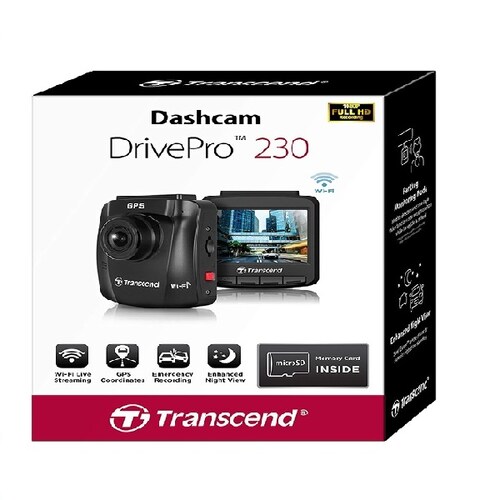 Transcend Cámara Para Automóvil Drive Pro 230 / 32GB / TS-DP230M-32G