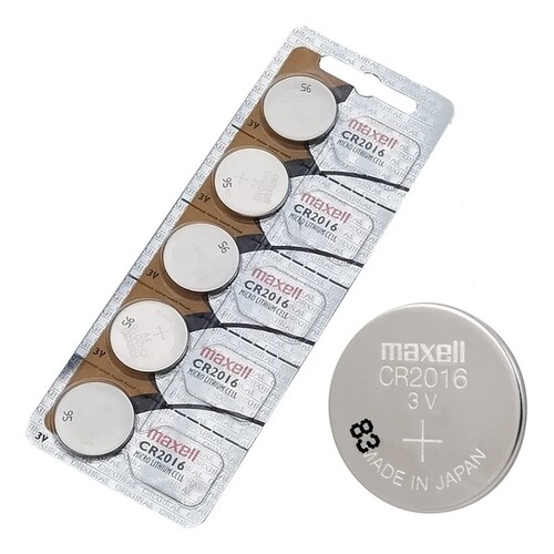 Maxell Pilas CR-2016 / 3V / 1 Paquete Con 5 Unidades / CR2016
