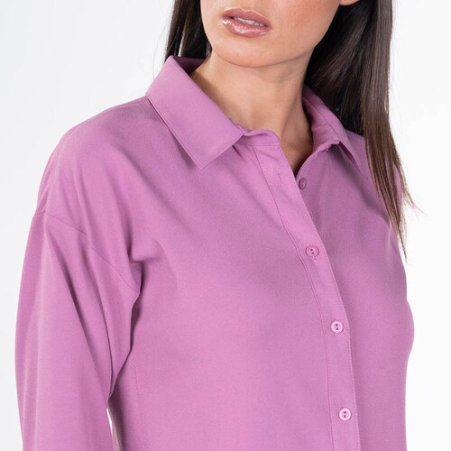 Blusa Amori para Dama Petite Manga larga Color Lila