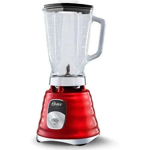 Licuadora clásica Oster roja 2 velocidades vaso de vidrio BLST4126013