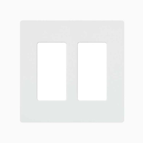 Cw2-wh Placa De Pared 2 Espacios Color Blanco, Para Atenuado