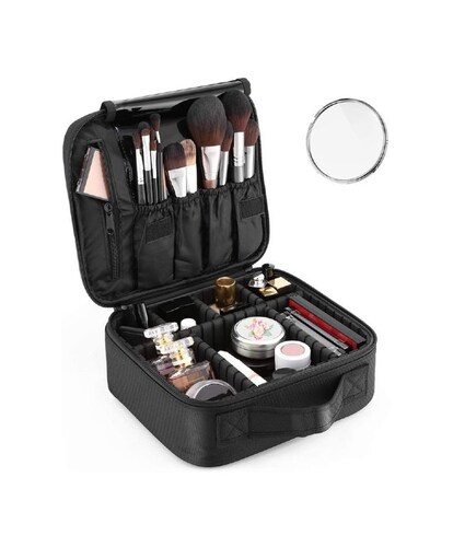 Estuche de tren TECK TECK de maquillaje, cosmético, bolsa de maquillaje de viaje, mini organizador portátil.