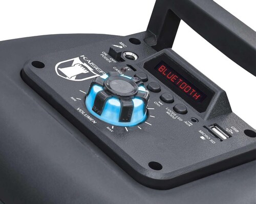 BAFLE AMPLIFICADO KAISER MSA-7608 8" USB/AUX/MICRO C/LUZ END