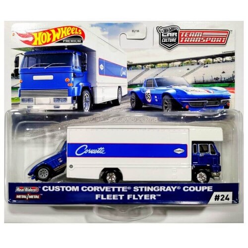 Hot Wheels Premium Team Transport Custom Corvette Stingray Coupe Fleet Flyer
