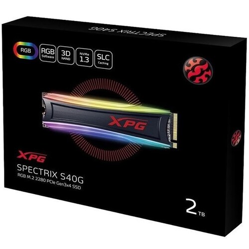 M.2 2280 SSD 2TB ADATA XPG SPECTRIX S40G RGB AS40G-2TT-C
