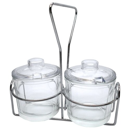 Juego Azucareras con Rack Ekco de 3 piezas