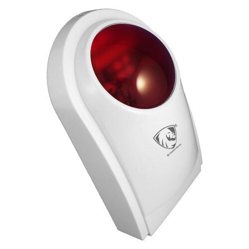 Sirena Externa Flash Inalambrica Alarma Local Alerta Sonora Visual Sensor Vecinal Estrobo Emergencia Casa Negocio 