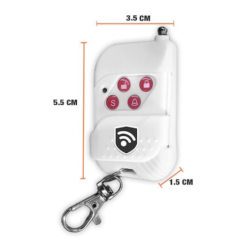Control Remoto Plástico Seguridad Alarma Vecinal Casa Sistemas Inalambricas Botones Armado Desarmar Casa O Negocio