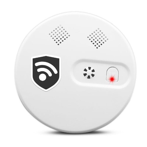 Detector Humo Sensor Inalambrico Alerta Visual Auditiva Alarma Seguridad Casa Negocio