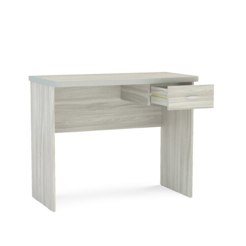 Kit Home Office Escritorio Resen 1 Cajon Encino Y Silla Oslo Blanca Mundo In