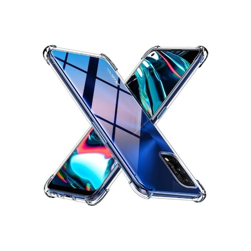 Mica + Funda Realme 7 Pro Transparente Anti Golpes