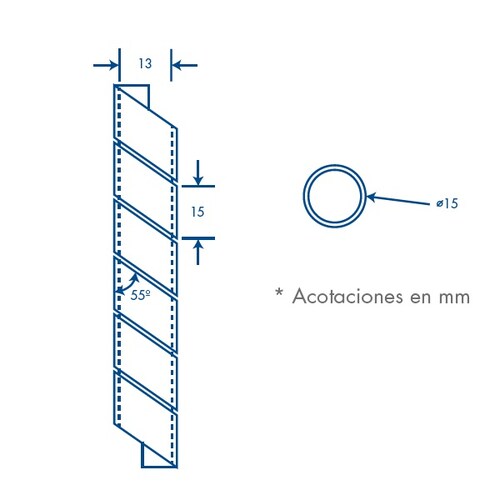 AGRUPATHOR NEGRO 15MM THORSMAN DE 2MTS 4700-06280