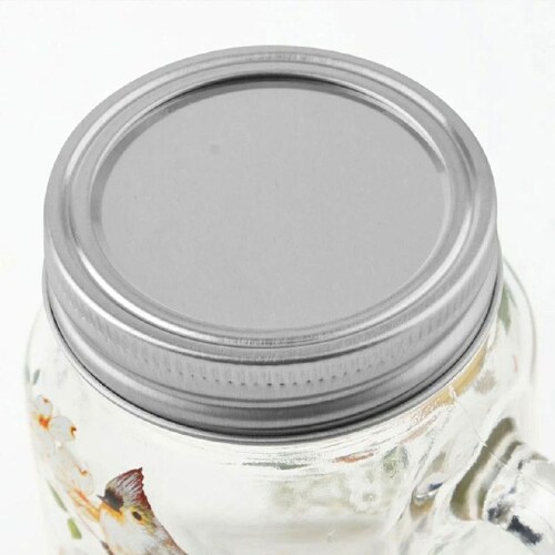 36pz Frasco Con Asa Mini Tequilero De Vidrio Tapa Plata 4oz