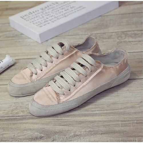 Zapatos Tenis Cómodos Y Chic Satinados Ligeros