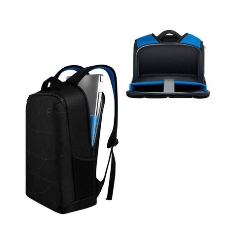 Mochila Backpack 15" Negro Azul Lap Tableta Cel Tirantes Asa Libretas Escuela Oficina Trabajo Viaje 460-BCTJ
