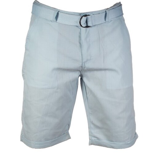Bermuda Para Hombre Estilo Nautico Con Cinturon A Tono