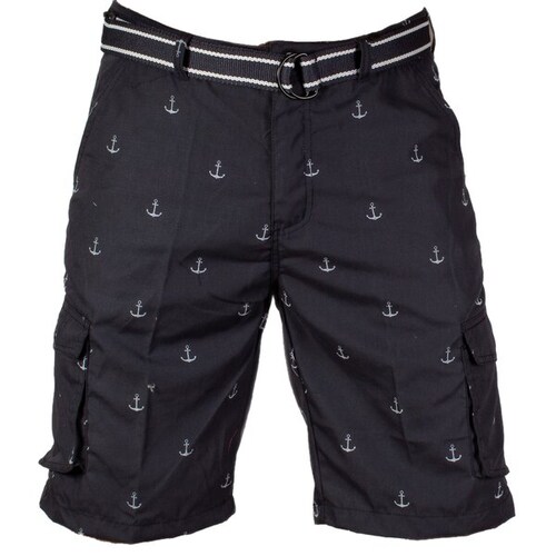 Bermuda Para Hombre Estilo Nautico Con Cinturon A Tono