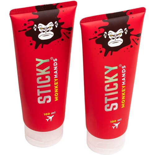 Grip Gel Sticky para manos Monkey Hands de 100 ml (incluye 2), Además de Detener la sudoración, aumenta el nivel de adherencia increíble. El Favorito de los Pole Dancers