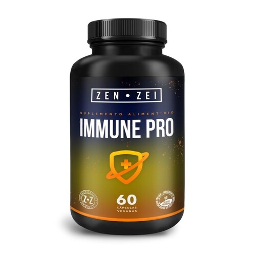 IMMUNE PRO Mantiene tu Sistema Inmune, Activa tus Defensas, Con Vitaminas y Minerales, Ingredientes 100% Naturales, Capsulas Veganas