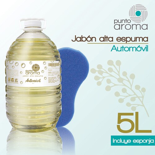 Punto Aroma - Shampoo para autos biodegradable - Jabón líquido con aroma a coche nuevo