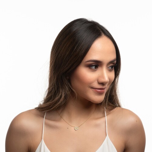 LuckyLy Collar Corazón Frida - Plata, Oro, Oro Rosa