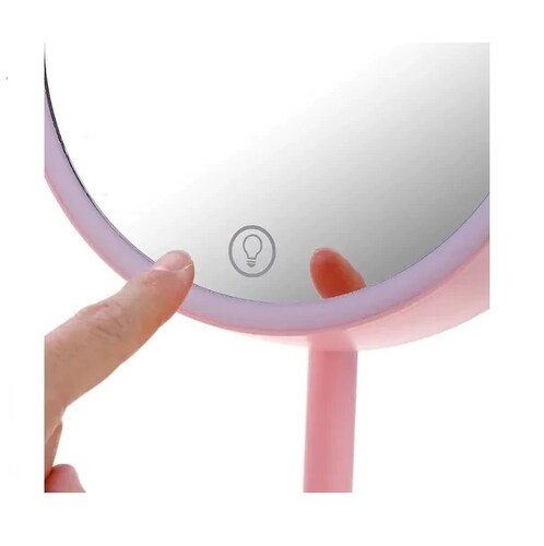 ESPEJO HELLO KITTY CON ARO LUZ LED TOUCH