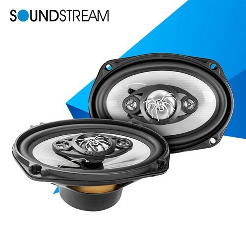 Par De Bocinas Cono Plateado 6 x 9, X4-6.9 - Soundstream