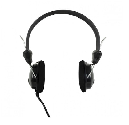 AUDIFONO DIADEMA CON MICROFONO 3.5 MM SIN ADAPTADOR PERFECT CHOICE NEGRO PC-113171 PC LAP NEGRO