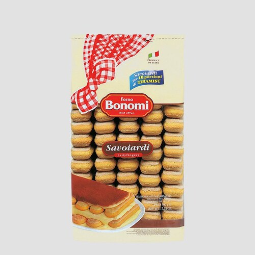 Galleta Savoiardi Bonomi 500g Soleta 2 Piezas Ideal para Tiramisú Crujiente y Deliciosa