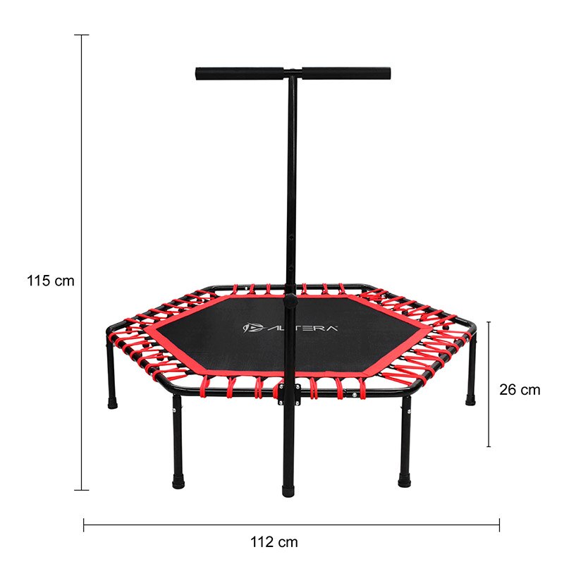 Trampolin Hexagonal Altera Ejercicio Fitness Aerobics Con Barra