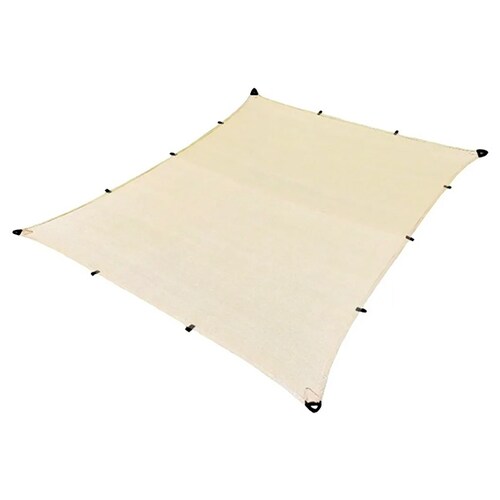 Malla Sombra 4x4 Metros 90% Beige Con Jaladeras