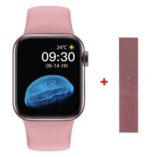 Reloj Inteligente SmartWatch 2021,HW Gama Alta, Pantalla Completa, 44mm, Resistente al agua, Llamadas, Hombre, Mujer, Personalizable, Deportivo, Sport, Formal.