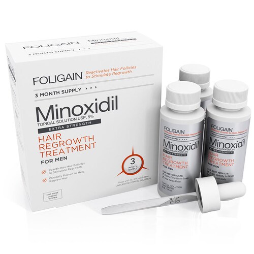 Men's Foligain 5% Formula Original 3 Meses | Crecimiento Barba y Cabello 