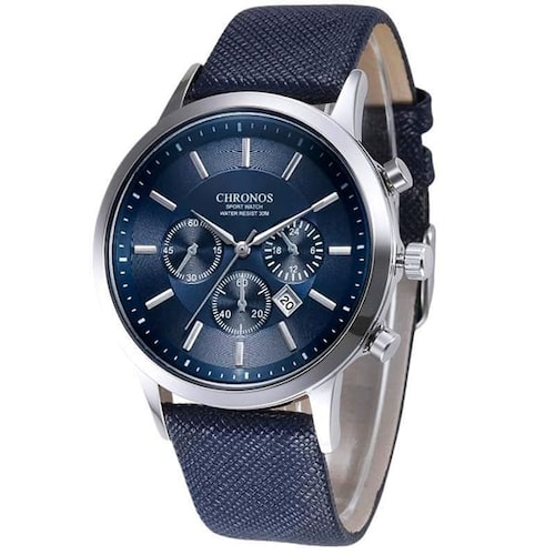 Reloj de Hombre Chronos Azul con Fechador