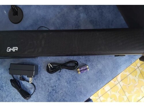 BARRA SONIDO SUBWOOFER INTEGRADO GHIA 2.1CANALES 60W BLUETOOTH USB RADIO FM AUX OPTICO COAXIAL