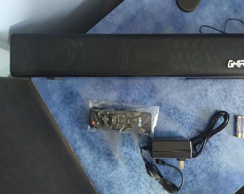 BARRA SONIDO SUBWOOFER INTEGRADO GHIA 2.1CANALES 60W BLUETOOTH USB RADIO FM AUX OPTICO COAXIAL