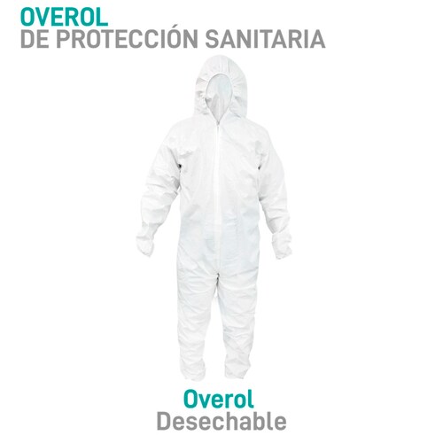 Overol Desechable Color Blanco, SUDKENY PHARMA (1 pieza)