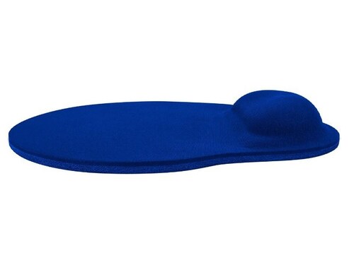 MOUSE PAD ERGONOMICO GEL AZUL LAP PC PORTATIL DESCANSA MUÑECA GOMA TELA ESCUELA OFICINA PC-041795
