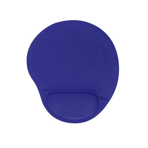 MOUSE PAD ERGONOMICO GEL AZUL LAP PC PORTATIL DESCANSA MUÑECA GOMA TELA ESCUELA OFICINA PC-041795