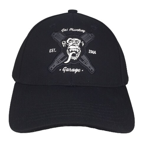 GORRA NEGRA CURVA GAS MONKEY