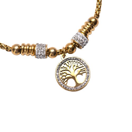 LuckyLy Pulsera Pía - Plata, Oro, Oro Rosa