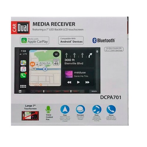 Auto Estéreo De Pantalla Con Car Play Dual Dcpa701 De 7  
