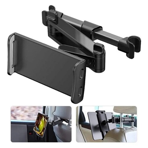 Soporte Tablet Coche Ajustable Para Reposacabezas