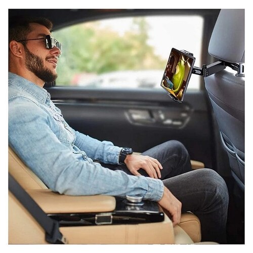 Soporte Tablet Coche Ajustable Para Reposacabezas