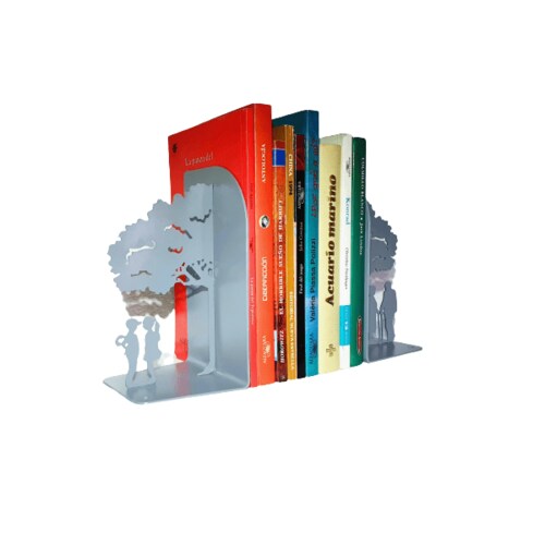 Soporte para Libros Pareja Organizador Metalico Bookend Amor