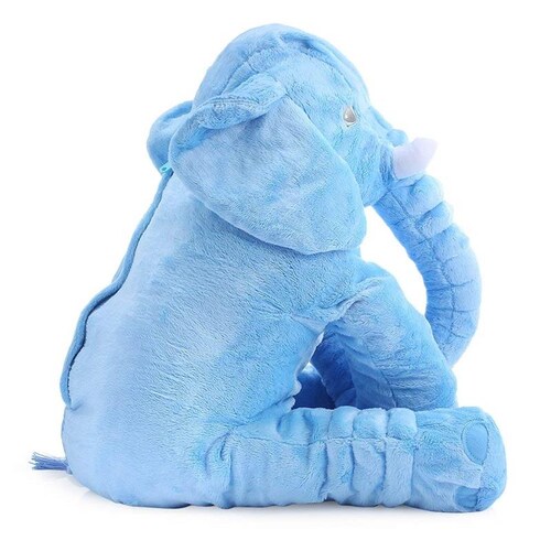 Muñeco De Felpa Almohada, Elefante Azul Con Manta 60 cm