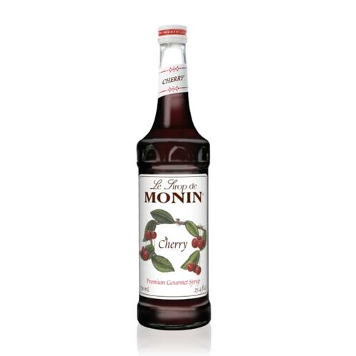 Caja de 6 Piezas Saborizante Monin Cherry de 750 Ml Para Todo Tipo de Bebidas