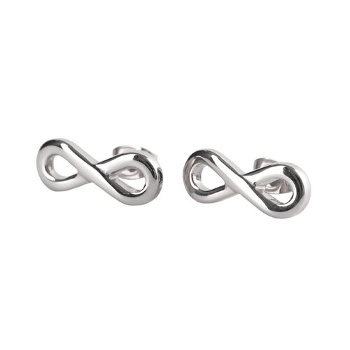 LuckyLy Aretes Infinito Eva - Plata, Oro, Oro Rosa